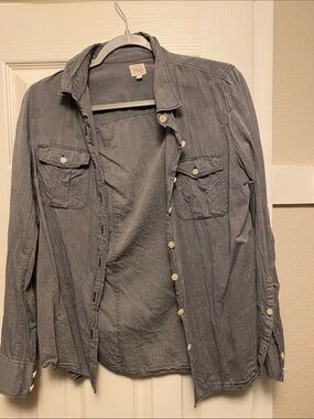 J. Crew denim Button-Down Shirt
